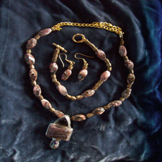 leopard Agate Set